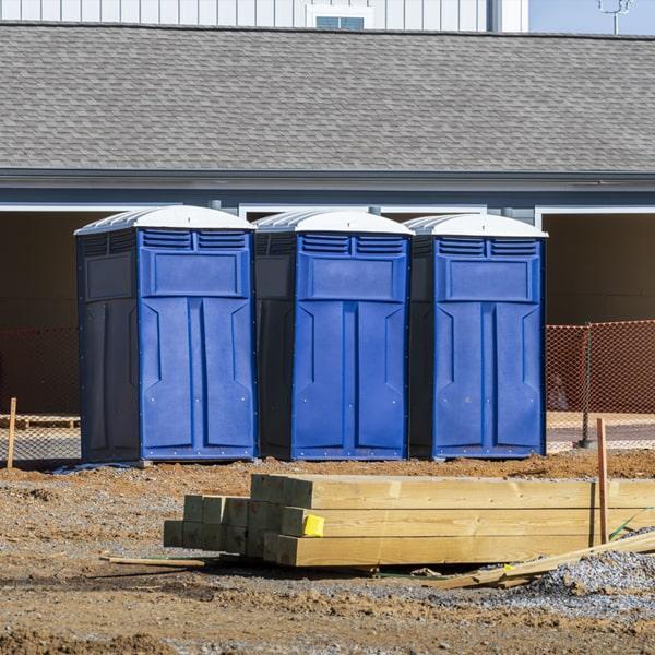 Heavy-duty construction site porta potty in Murrieta, California